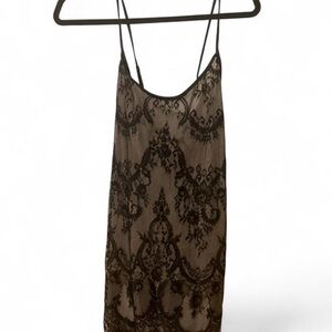 Chic Black Lace Mini Dress